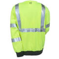 Men's Lime Green High-Visibility Work Sweatshirt